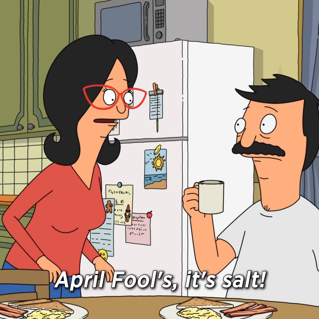 get some #aprilfoolsday prank inspo straight from the belchers 👀 #bobsburgers is streaming anytime on Hulu!