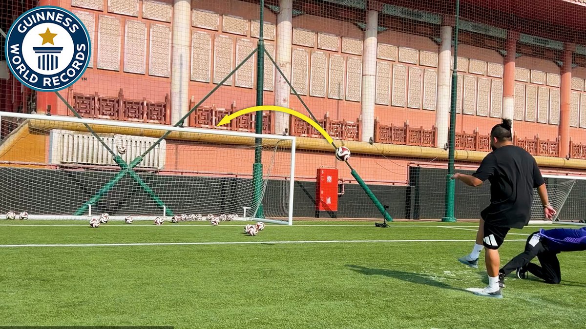 Most crossbar hits in one minute ⚽
