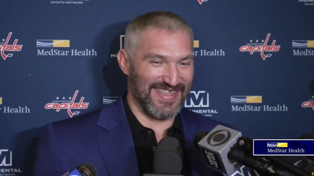 “Obviously, it’s an exciting moment for all of us. He’s a tremendous player.” Alex Ovechkin on his new teammate Ryan Leonard. #CapsBruins | MedStar Health