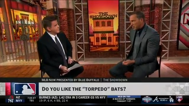 "Torpedo" bats have taken the league by storm. BK and DeRo share their excitement for the innovation. #MLBNShowdown