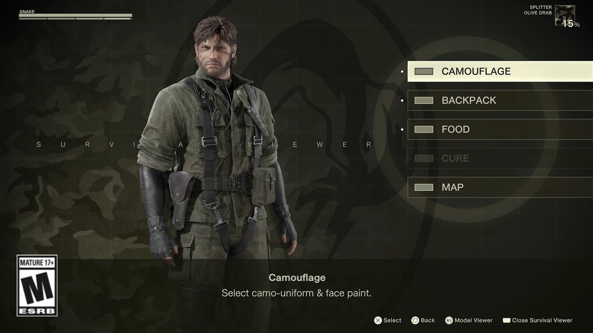 Depending on how you play METAL GEAR SOLID Δ: SNAKE EATER, your uniform might get covered in mud and get dirty. This can even affect your Camouflage Index. #MGSDelta #MetalGearSolid