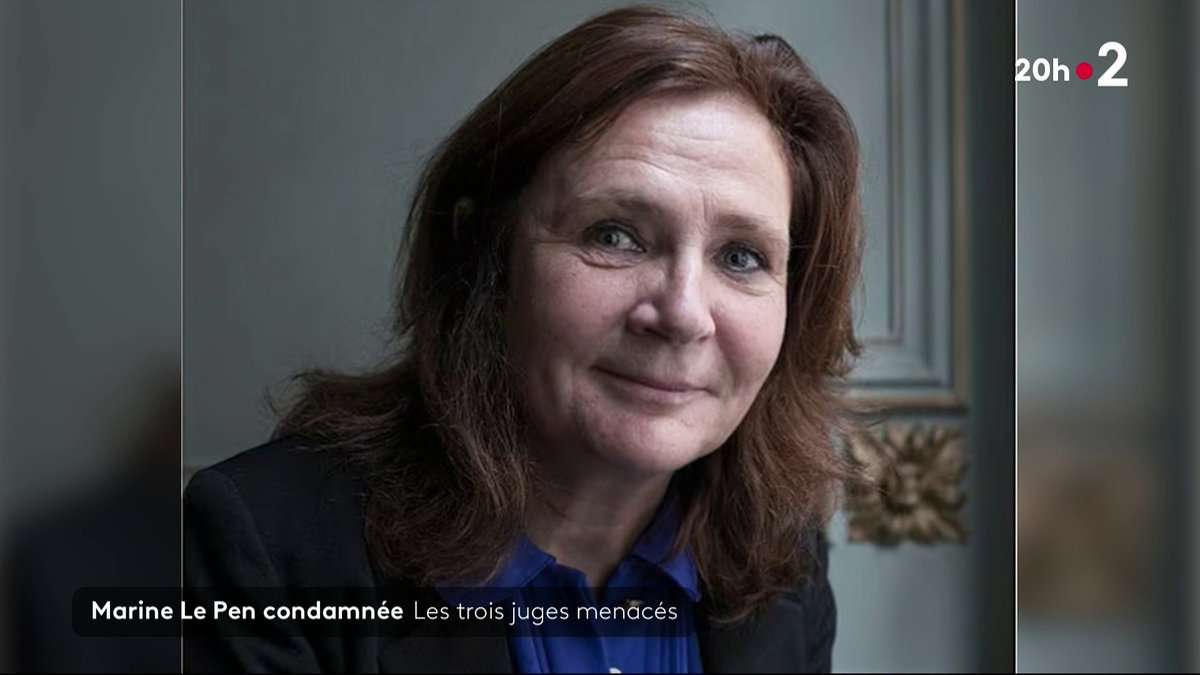 ⚡️⚖️ Après la condamnation de Marine Le Pen, la charge du RN et de ses sympathisants contre la justice est sans précédent. Les appels à la haine visant Bénédicte de Perthuis, la présidente du tribunal qui a lu le jugement, inquiètent. #JT20h