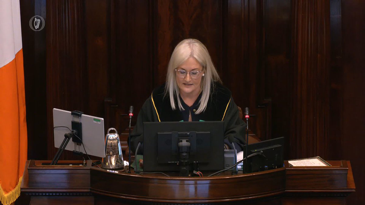 'I bear no ill will and my door is always open,' Ceann Comhairle Verona Murphy tells the Dáil after confidence motion passes by 96 votes to 71 | Follow live: