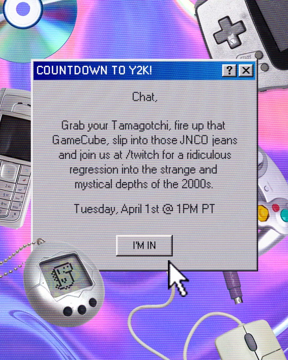 Hop in, we’re going to a land where texting isn’t a thing yet, the Backstreet Boys are everything, and a technological meltdown looms larger than life. Today at 1pm PT at