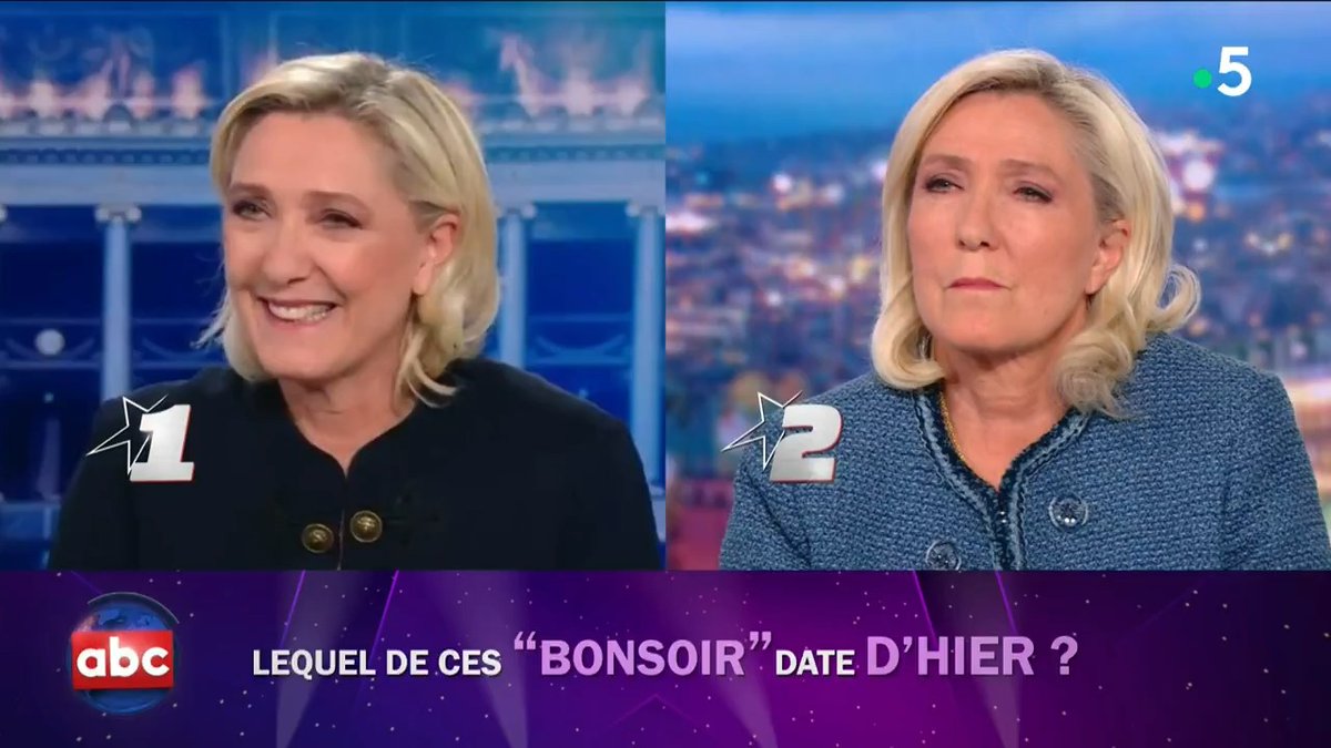 🤭 Hier, Marine Le Pen était l'invitée du 20 h de TF1 de Gilles Bouleau… qu’elle retrouvait 9 mois après les élections européennes : saurez-vous répondre au quiz vraiment pas facile de l'ABC ? L’ABC de Bertrand Chameroy en intégralité : #CàVous