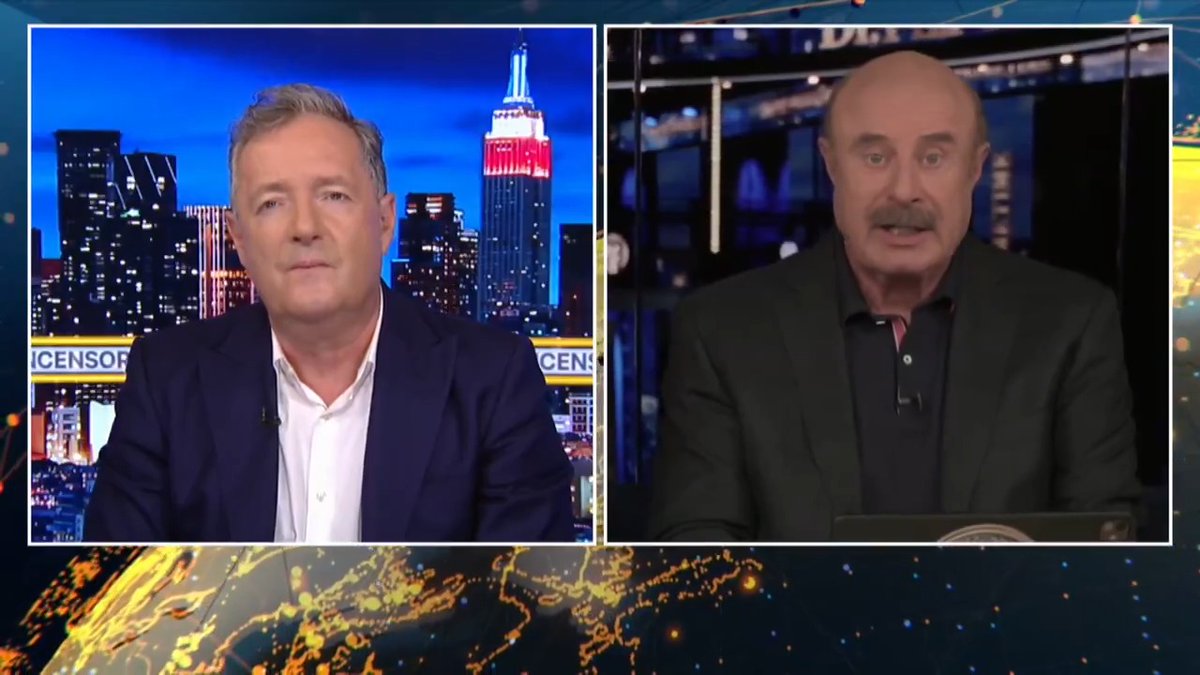 "I stand up for the State of Israel... the death threats I get is terrible." Dr Phil comments on the status of free speech in America. 📺 Piers Morgan | Dr. Phil