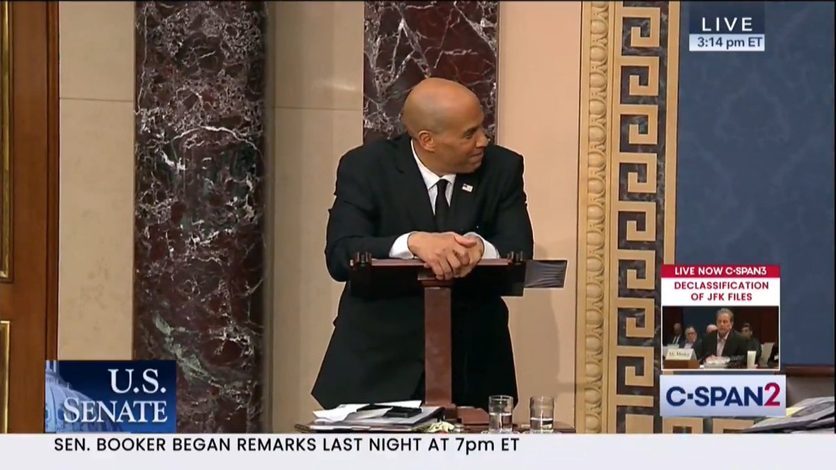 20 hours later, Sen. Cory Booker is still standing strong. I joined him on the floor to ask about the profound impact Trump’s across-the-board tariffs could have on Nevada’s tourism economy.