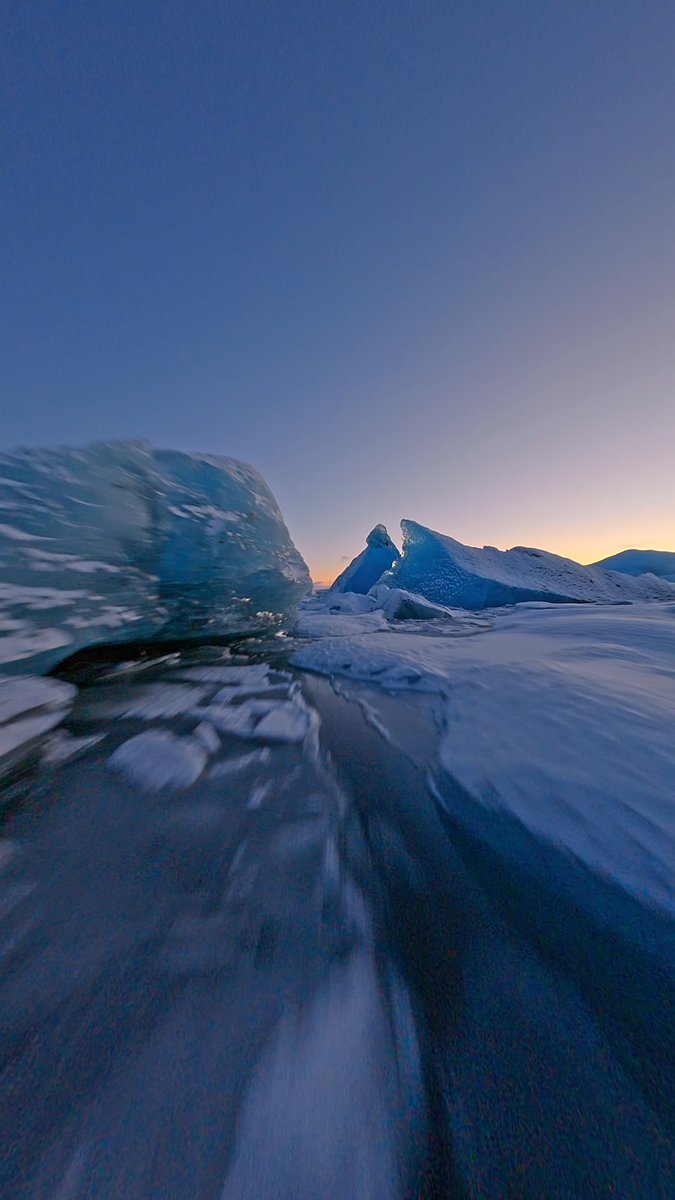#GoProAwards recipient Andrés Aguilera is cold with it 🥶 This frigid flyby earned him $500 after submitting the #GoProFPV clip to #GoPro #GoProSnow #GoProTravel #Iceland #Iceberg #Sunrise