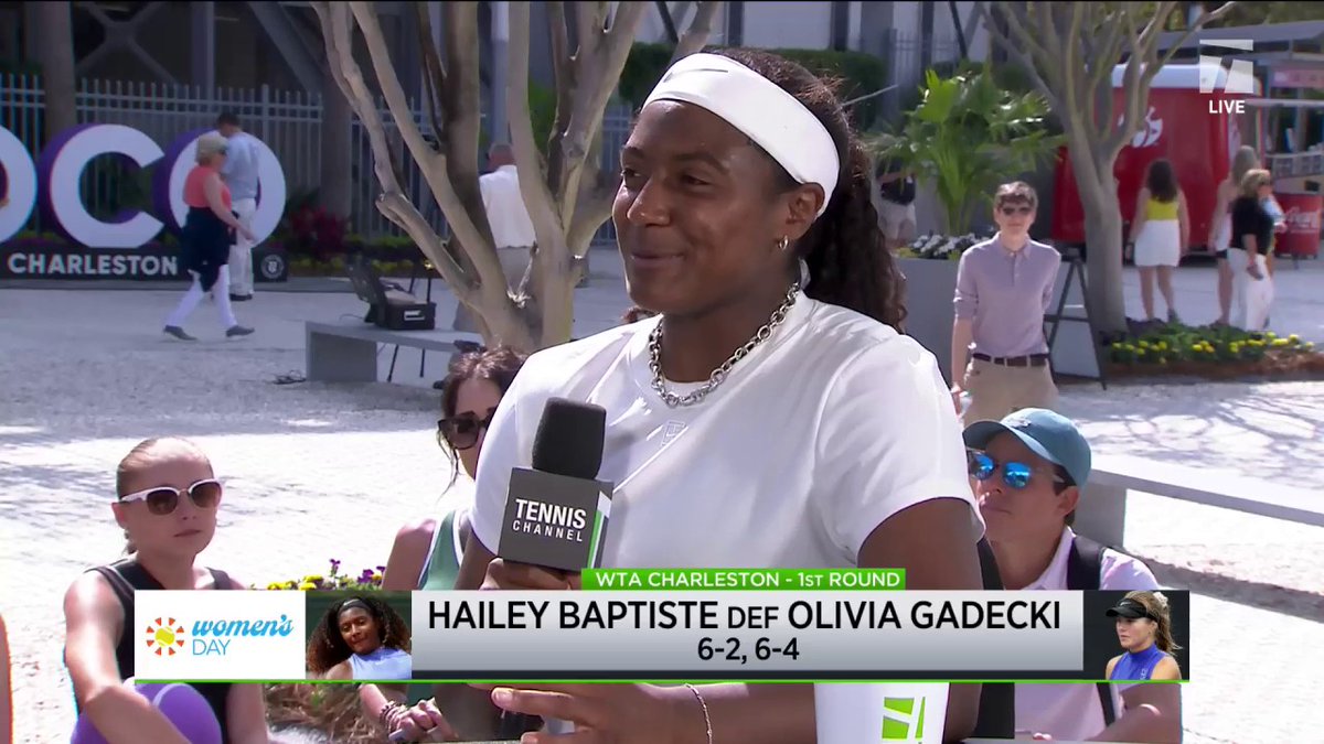 Hailey Baptiste spills on the difference between Big Foe and King Foe 💪👑 #CharlestonOpen