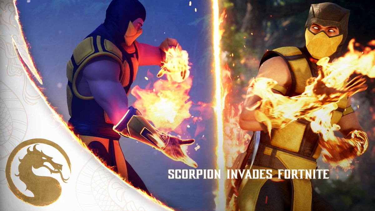 Scorpion now available in Mortal Kombat 1 AND Fortnite !! 👍🏻