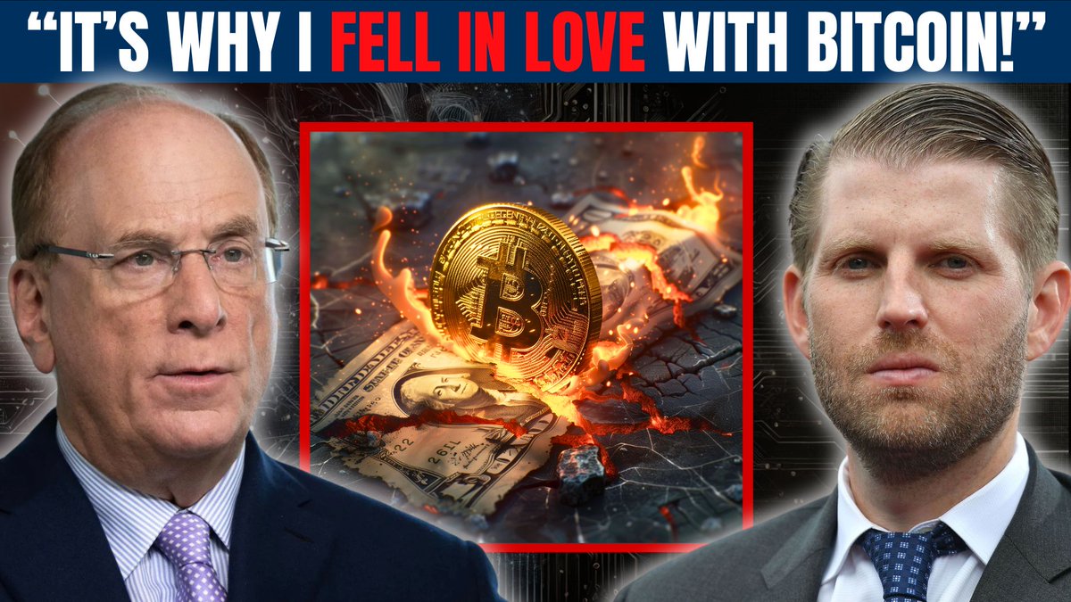 WATCH NOW ‼️ "If the U.S. doesn’t get its debt under control America risks losing that position to digital assets like Bitcoin.” 🤯 - Larry Fink, BlackRock CEO