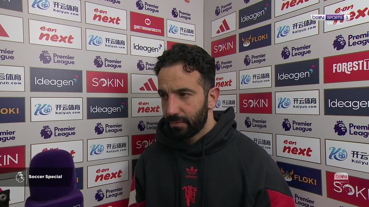 Amorim: "With the goal we suffered at the beginning of the game, we helped the opponent to play the game that they want — we had a lack of quality in the final third." [beIN SPORTS]