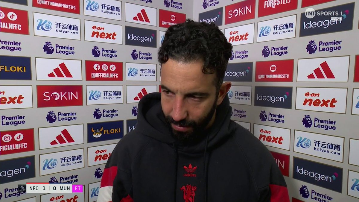 "I see it [progress] in the game. I don't lie to myself... everyone can say whatever they want to say," Ruben Amorim is taking positives from tonight's defeat and believes his side deserved more 📈 🎙 Jules Breach | 📺 TNT Sports &amp; discovery+ UK