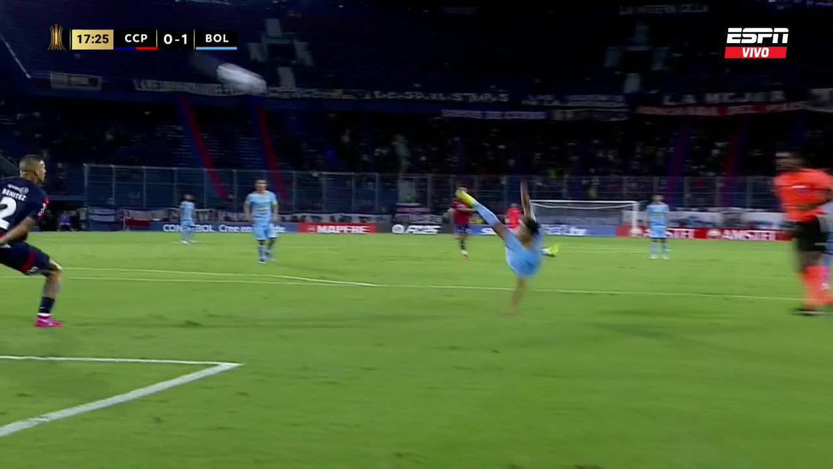 ¿El primer gol de esta Copa Libertadores? Esta LOCURA de Ramiro Vaca. 🤯🇧🇴