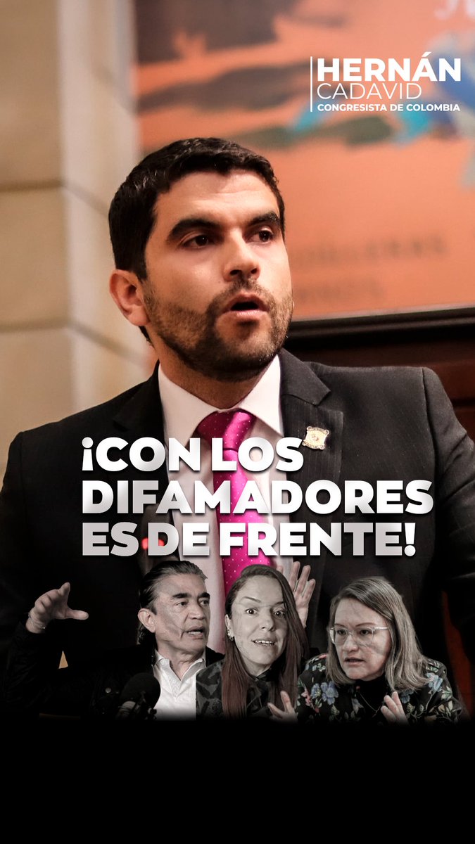 ¡CON LOS DIFAMADORES ES DE FRENTE!