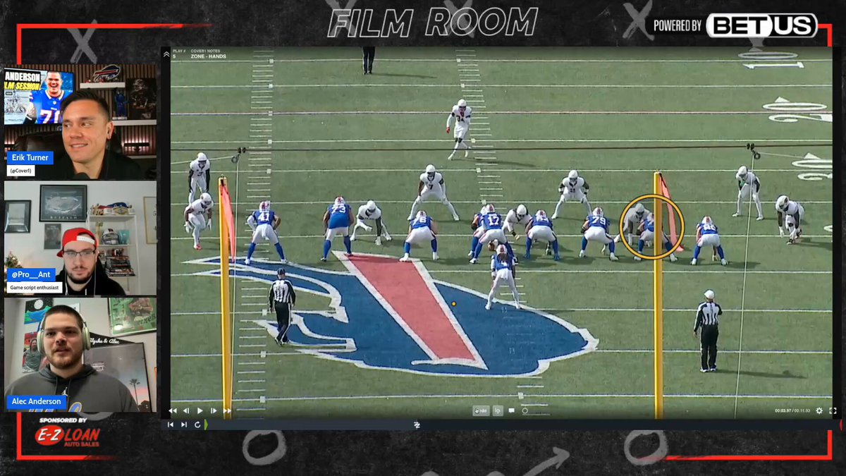 OL Alec Anderson shares the technique that Coach Kromer and Coach Boras teach the OL and TEs on the backside of Zone runs. Bills OL Alec Anderson Breaks Down Winning Techniques and Game Prep | Film Room