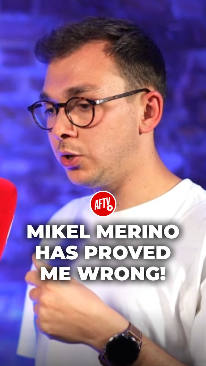 Mikel Merino has stamped his name on the number 9 at Arsenal (James) 🔒 #FanCams