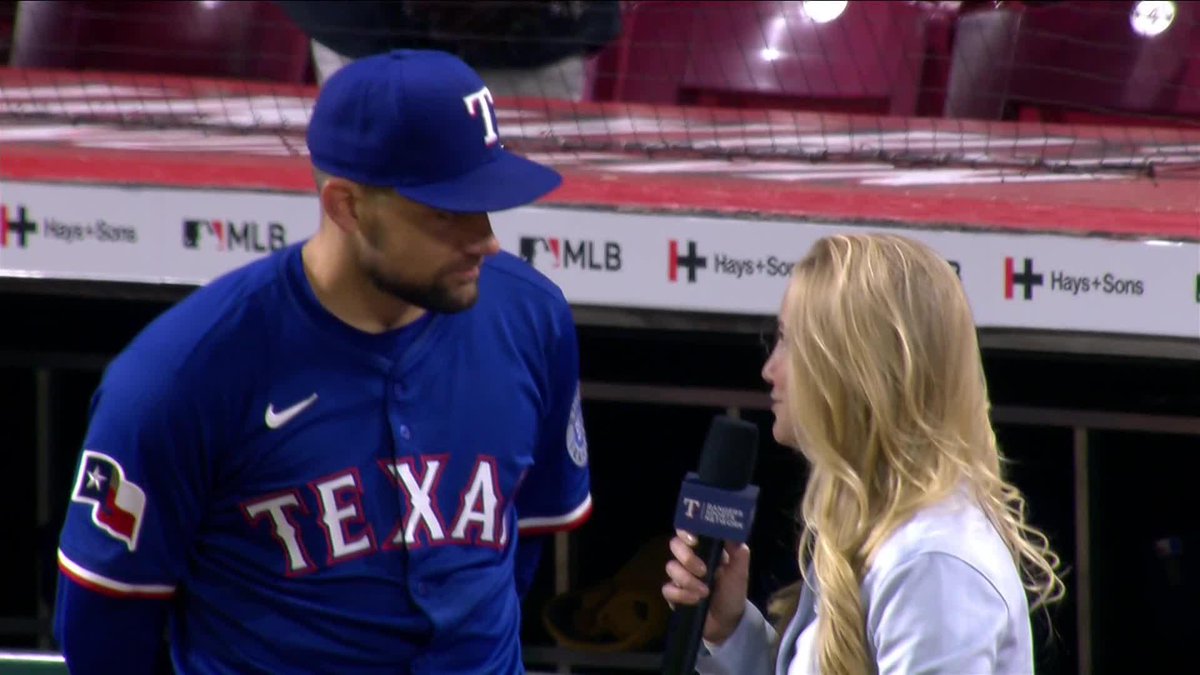 "I needed to go out there and go deep in the game. Pick up the boys and I was able to do that tonight. That's what makes it a little more special." Nathan Eovaldi after recording the third complete game shutout of his career🔊 #AllForTX