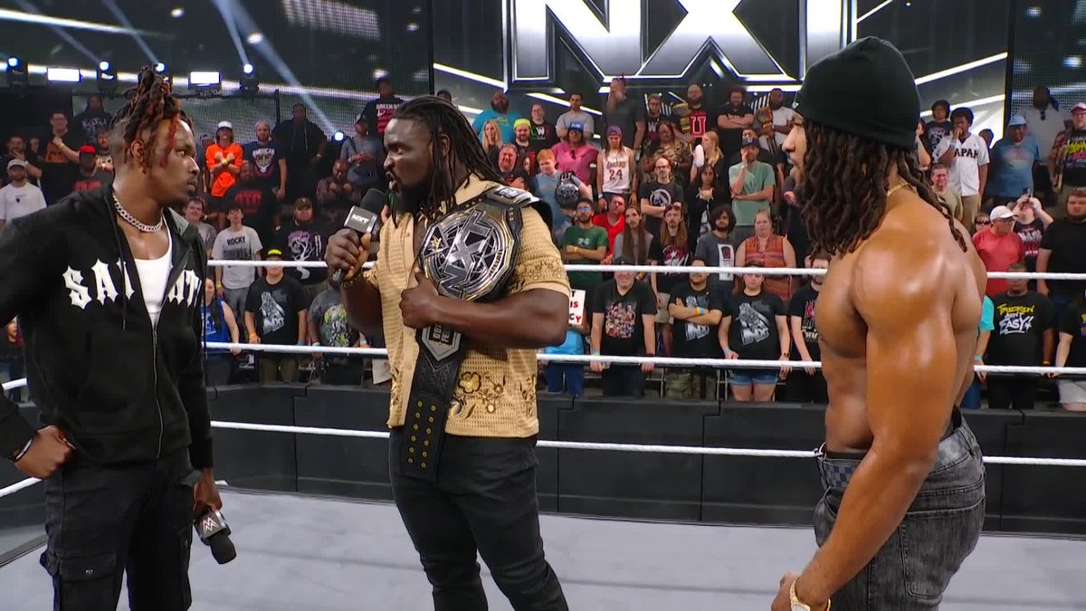 We got ourselves a Triple Threat Match for the #WWENXT Championship! 🍿 Oba Femi wwe vs. Trick Williams vs. Je’Von Evans at #StandAndDeliver!!! 🙌 #WWENXT