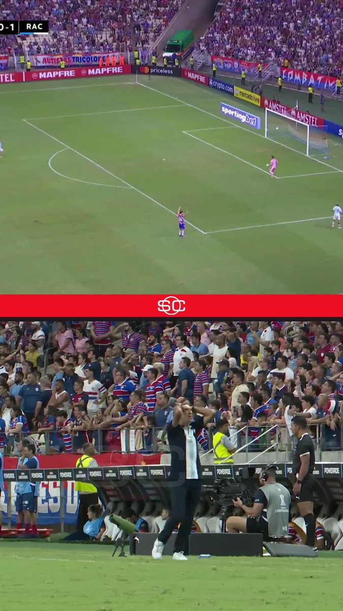 ERA EL 2-0 DE RACING: COSTAS SE AGARRÓ LA CABEZA EN LA CHANCE DE MARTIRENA. 📺 Mirá TODA la CONMEBOL #Libertadores por #DisneyPlus Premium