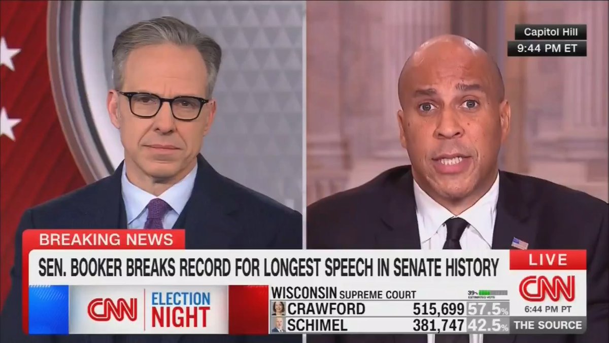 Sen. Cory Booker's advice to everyday Americans who are inspired by his historic 25-hour Senate speech: "I love what Desmond Tutu says: Do your little bits of good as often as you can, as much as you can, and with the confidence to know ... it can overwhelm the world."