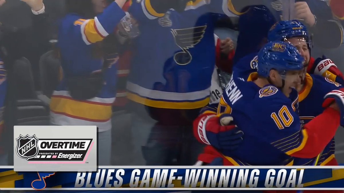 THE BLUES WIN IT IN OVERTIME!! 🎶 Cam Fowler keeps the St. Louis Blues' win streak alive with his Energizer overtime winner!