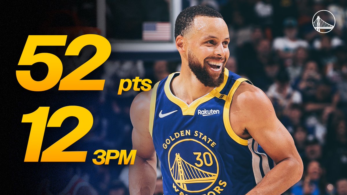 You're in for a night when Curry gets cookin' 🔥 12 threes. One word: UNREAL.