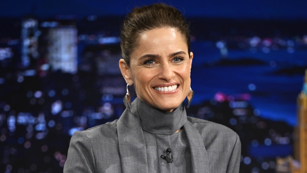 Amanda Peet talks working with Jon Hamm and Olivia Munn in their new Apple TV show Your Friends and Neighbors! #FallonTonight