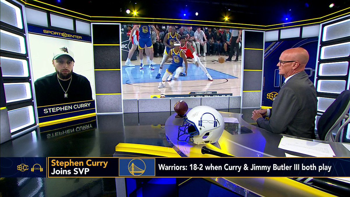 “I think the biggest thing is he’s just elevated everybody else and made the game easier.” Steph Curry talks about how advantageous the addition of Jimmy Butler has been for the Warriors 💪