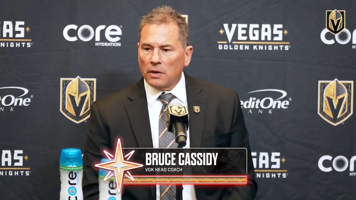 🎥 Cassidy on clinching: This team is, to me, a playoff team and should be in the playoffs. We're going to be happy we're in, but that's not our ultimate goal, nor should it be.
