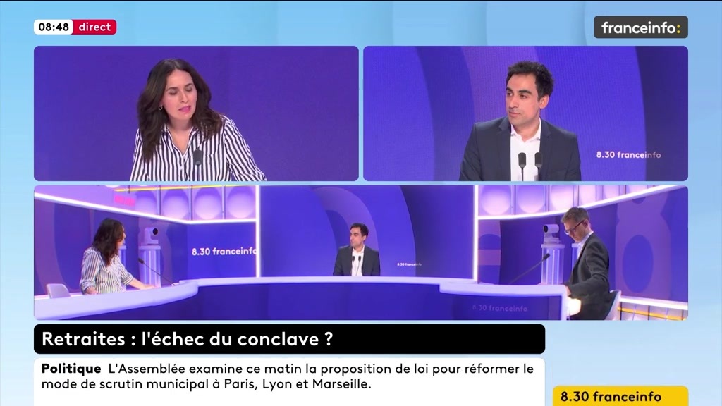 🔴Retraites ➡️ "Arrêtons de faire croire aux Français qu'on va revenir à 62 ans, voire à 60 ans, c'est lunaire", estime Amir Reza-Tofighi.