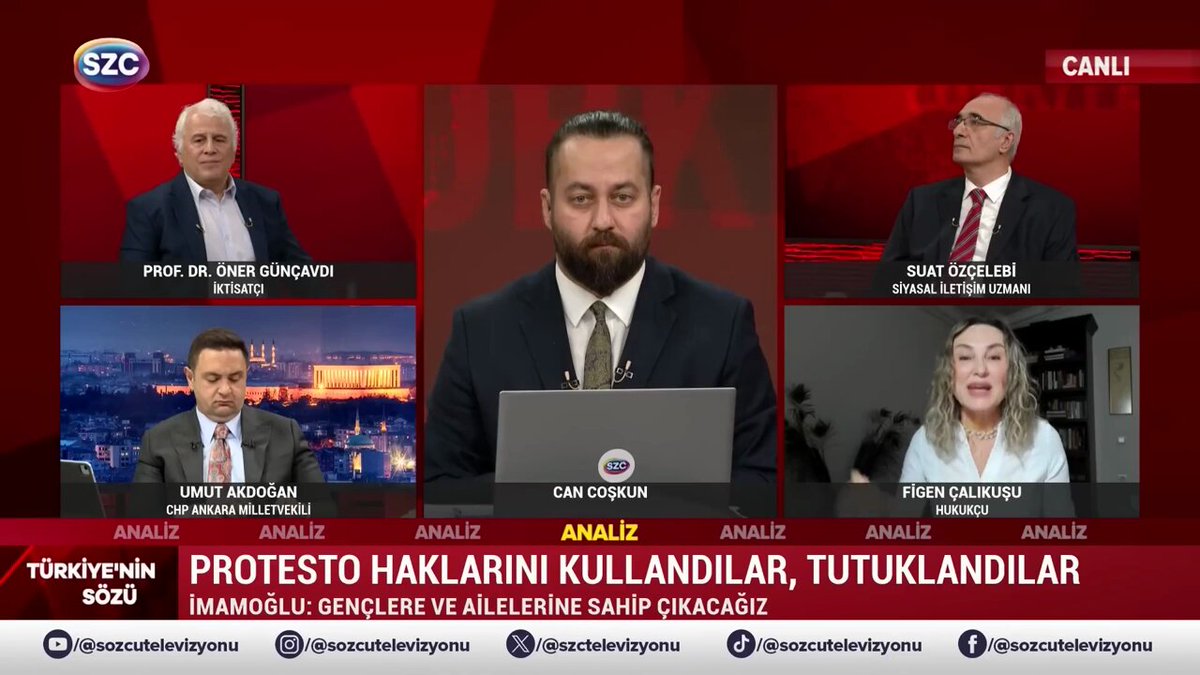 🔴Bir hukukçu olarak tüm gençlere açık çağrımdır! 📍Gençler tıpkı Avrupa'daki 68 kuşağı gibi net taleplerde bulunmalılar. Net taleplerin başında da Siyasi Partiler Kanunu'na eklenecek "dönem koşulu" gelmeli. 📍Dönem koşulu ne sağlar? Koltuğa oturan muktedirin 10 yıl sonra oradan kalkacağını, kalkacağı için de yargılanacağını bilmesini; böylece suç işlemekten kaçınarak görevini bir vatandaşlık görevi gibi kabul etmesi ve layıkıyla yapmasını sağlar! Mevcut durumda koltuklarında oturanlar tüm suçları halkın, kendisini seçenin gözünün içine bakarak yapıyor! SÖZCÜ Televizyonu