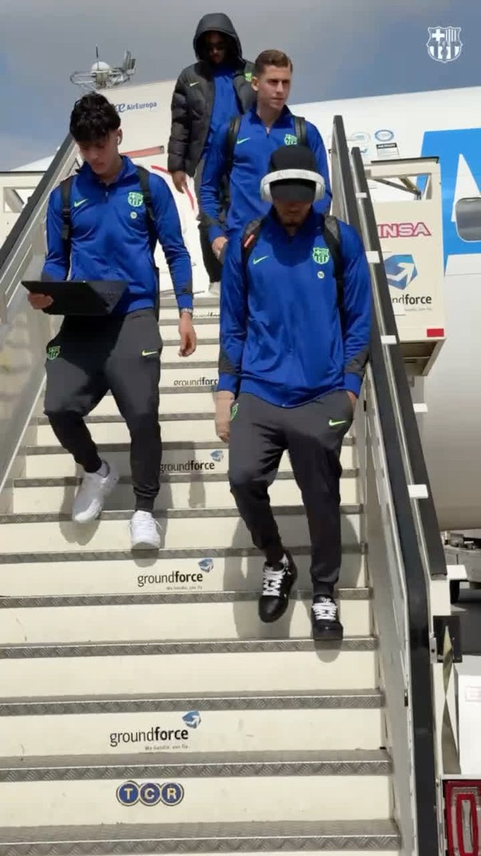 📍 Ya estamos en Madrid #AtletiBarça