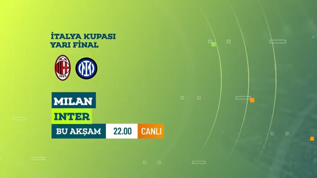 🏆 İtalya Kupası'nda Yarı Final zamanı 🔥 Milan 🆚 Inter karşılaşması bu akşam TRT Spor'da. ⌚ 22.00