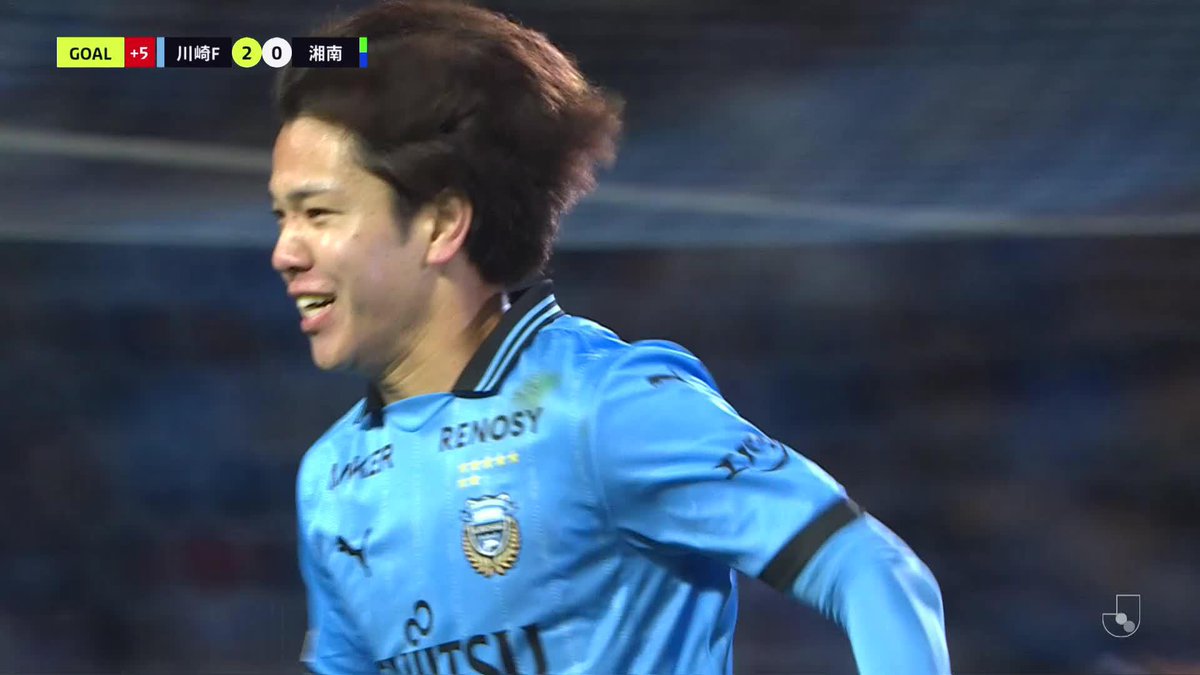 🎦 ゴール動画 🏆 明治安田Ｊ１リーグ 第8節 🆚 川崎Ｆvs湘南 🔢 2-0 ⌚️ 90+2分 ⚽️ 宮城 天（川崎Ｆ) #Ｊリーグ