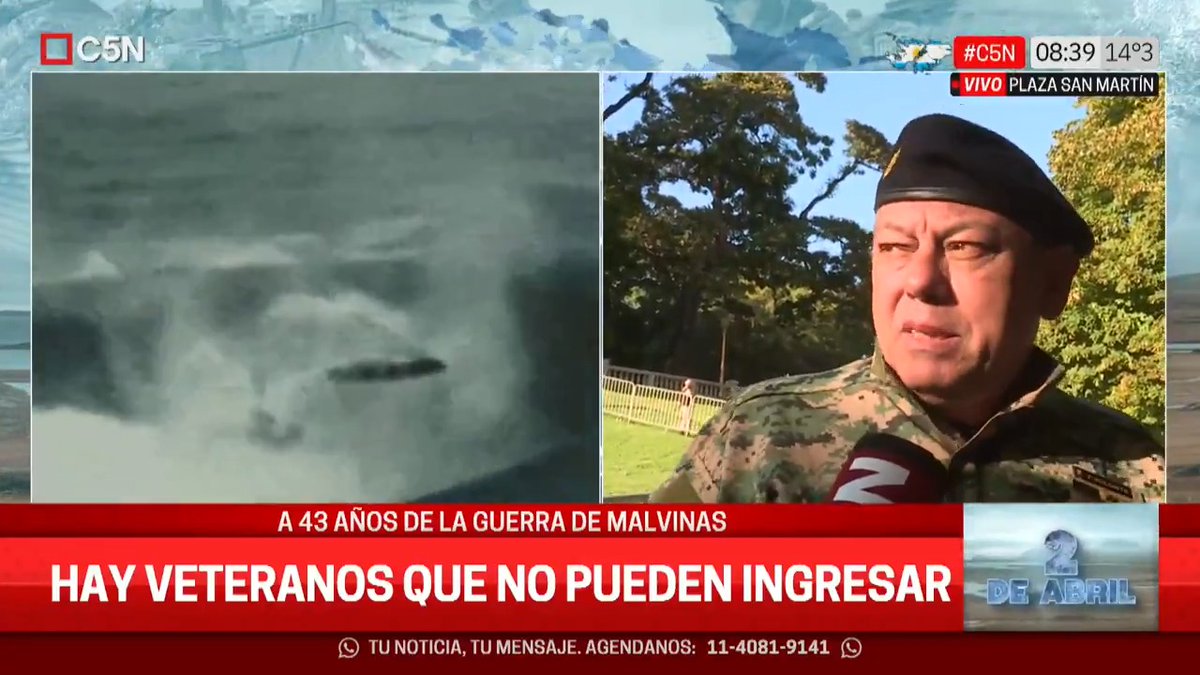 El presidente no dejó ingresar a LOS VETERANOS DE MALVINAS al acto que se supone que es en conmemoración a ellos. VERGÜENZA