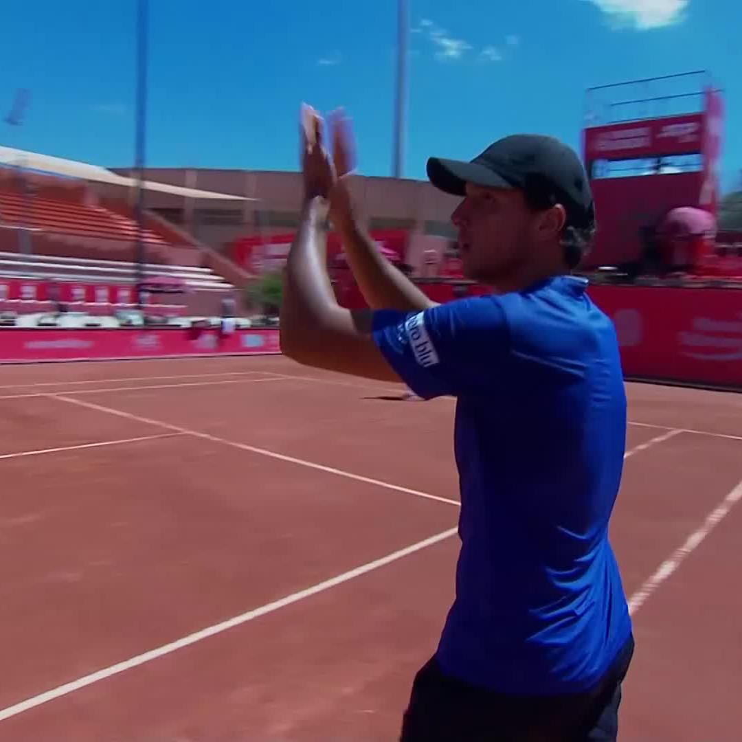 Darderi Delivers on Debut ✅ Luciano Darderi marks his first Marrakech appearance with a rock-solid 6-4 6-4 win over Boyer! #GrandPrixHassanII