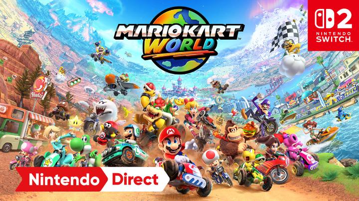 Drive virtually everywhere in Mario Kart World, a brand-new Mario Kart game releasing exclusively on #NintendoSwitch2 as a launch title! #NintendoDirect
