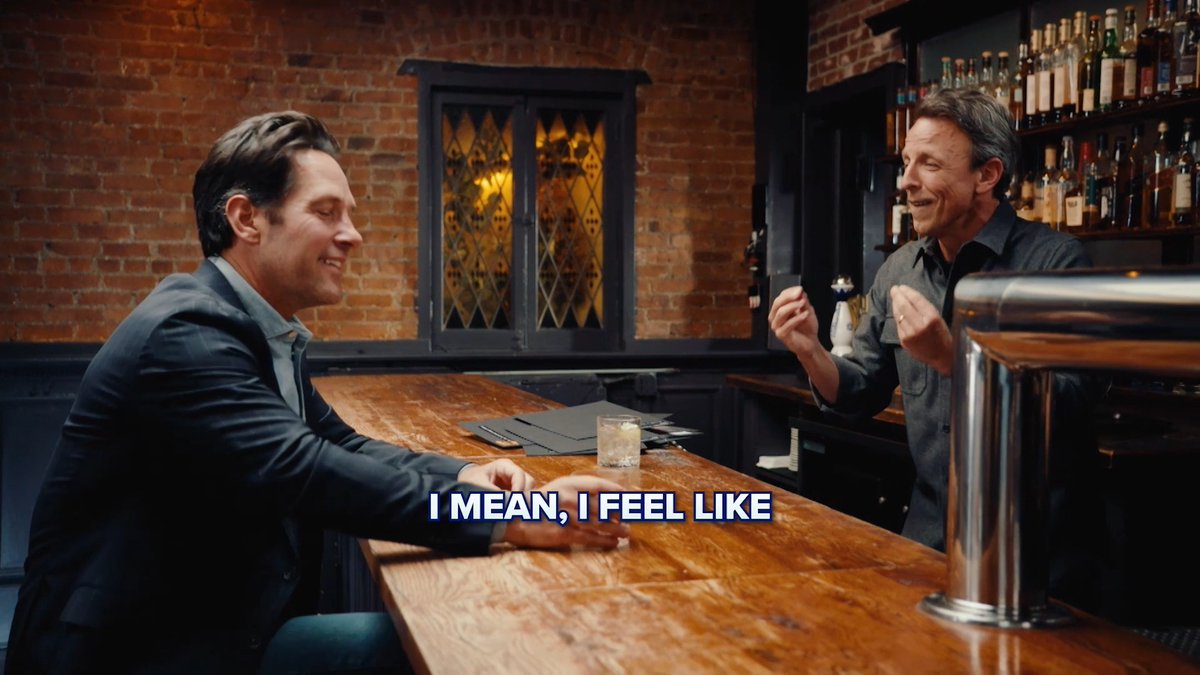 Paul Rudd gets quizzed by Seth Meyers about #MCU actors — after many, many drinks. #DayDrinking