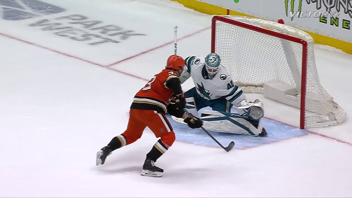 am i crazy or is this veering on not allowed territory like the puck was barely moving before he netted it😭