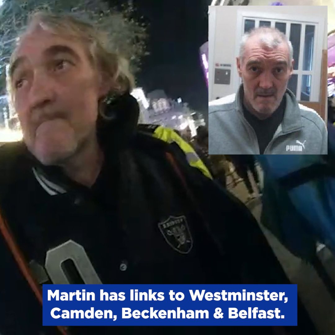 William Martin is wanted on a recall to prison. Martin has links to Westminster, Camden, Beckenham & Belfast. If seen, do not approach. Instead, contact us on 101 referencing 1278/01042025
