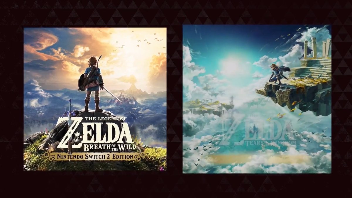 The Legend of Zelda: Breath of the Wild and Tears of the Kingdom are both getting Nintendo Switch 2 Editions, which features HDR support, higher framerates, and more! #NintendoDirect