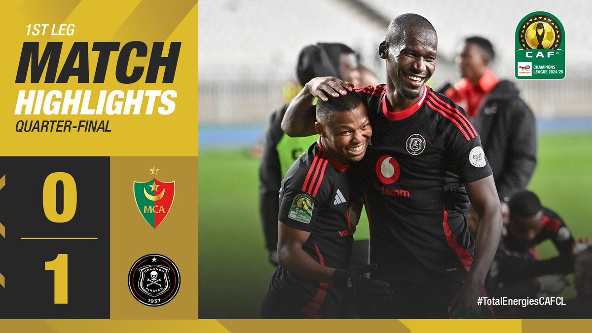 HIGHLIGHTS 📹 Orlando Pirates earn a vital away win over MC Alger after Nkota's finish. 🤩 #TotalEnergiesCAFCL | Football Together