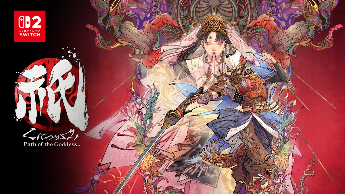 ✨緊急発表✨ / 『祇(くにつがみ):Path of the Goddess』がNintendo Switch 2のロンチタイトルとして6月5日発売決定!👏 \ コントローラー操作だけでなくマウス操作にも対応した多彩な操作感と、新エクストラコンテンツの追加で更にパワーアップ! 💪 #くにつがみ #祇 #NintendoSwitch2