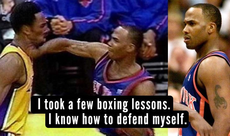 25 YEARS AGO TODAY Chris Childs hit Kobe Bryant with a 2-piece! KOBE: “The little punk decided to sneak me...I didn’t think he was going to throw a punch. I didn’t think he had the balls to do it. He threw a sucker punch."