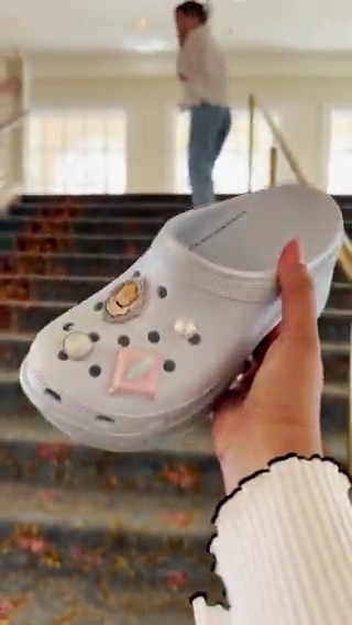 “Ma’am you forgot your limited edition, one time only, Cinderella collab Croc with custom Jibbitz.” 👗👠 #DisneyStore