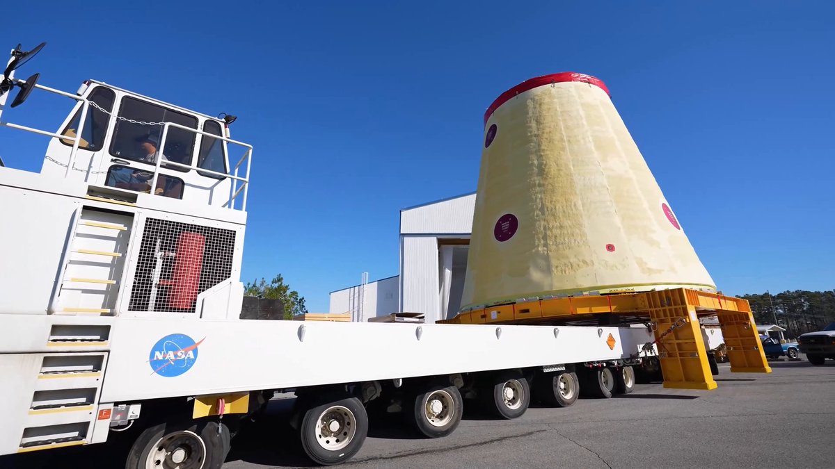 Technicians at #NASAMarshall recently moved the completed launch vehicle stage adapter for NASA_SLS for #Artemis III to a new facility on center where it will remain until it is time to ship the hardware to NASA's Kennedy Space Center. Learn more about the adapter >>