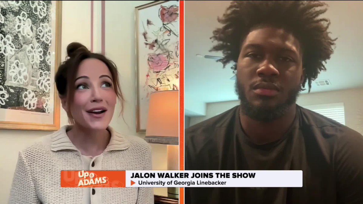 Jalon Walker is feeling the love from the Panthers! 💙 🏈 Kay Adams | Jalon Walker | Carolina Panthers