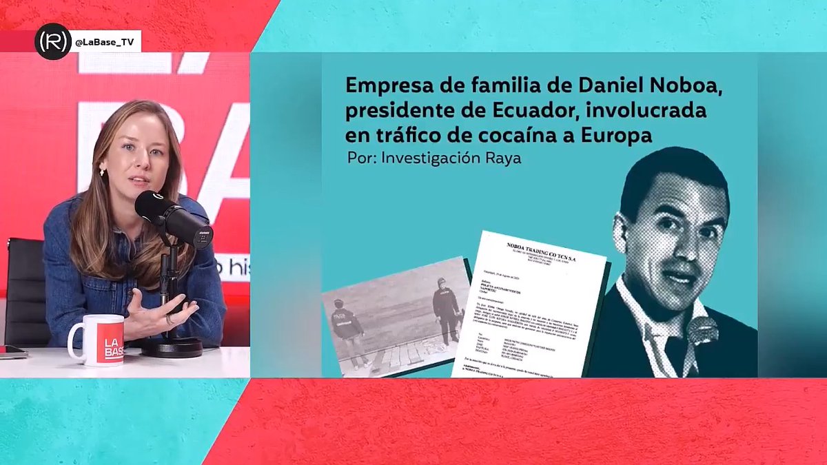 ¿La empresa Noboa Trading, de la familia de Daniel Noboa, implicada en narcotráfico? El periodista Andrés Durán ha tenido que irse de Ecuador después de dar la información 👇 📺 LA BASE |