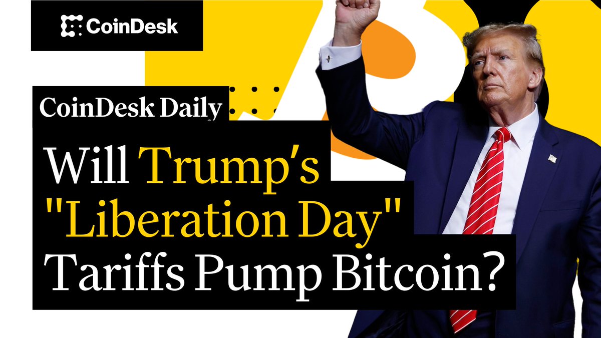 🗞️ Bitcoin rallies ahead of Trump's tariff "Liberation Day" announcement 🗞️ USDC-issuer Circle plans $CRCL IPO 🗞️ GameStop closes $1.5B offering to buy BTC Christine Lee explains on "CoinDesk Daily." 🔗👇